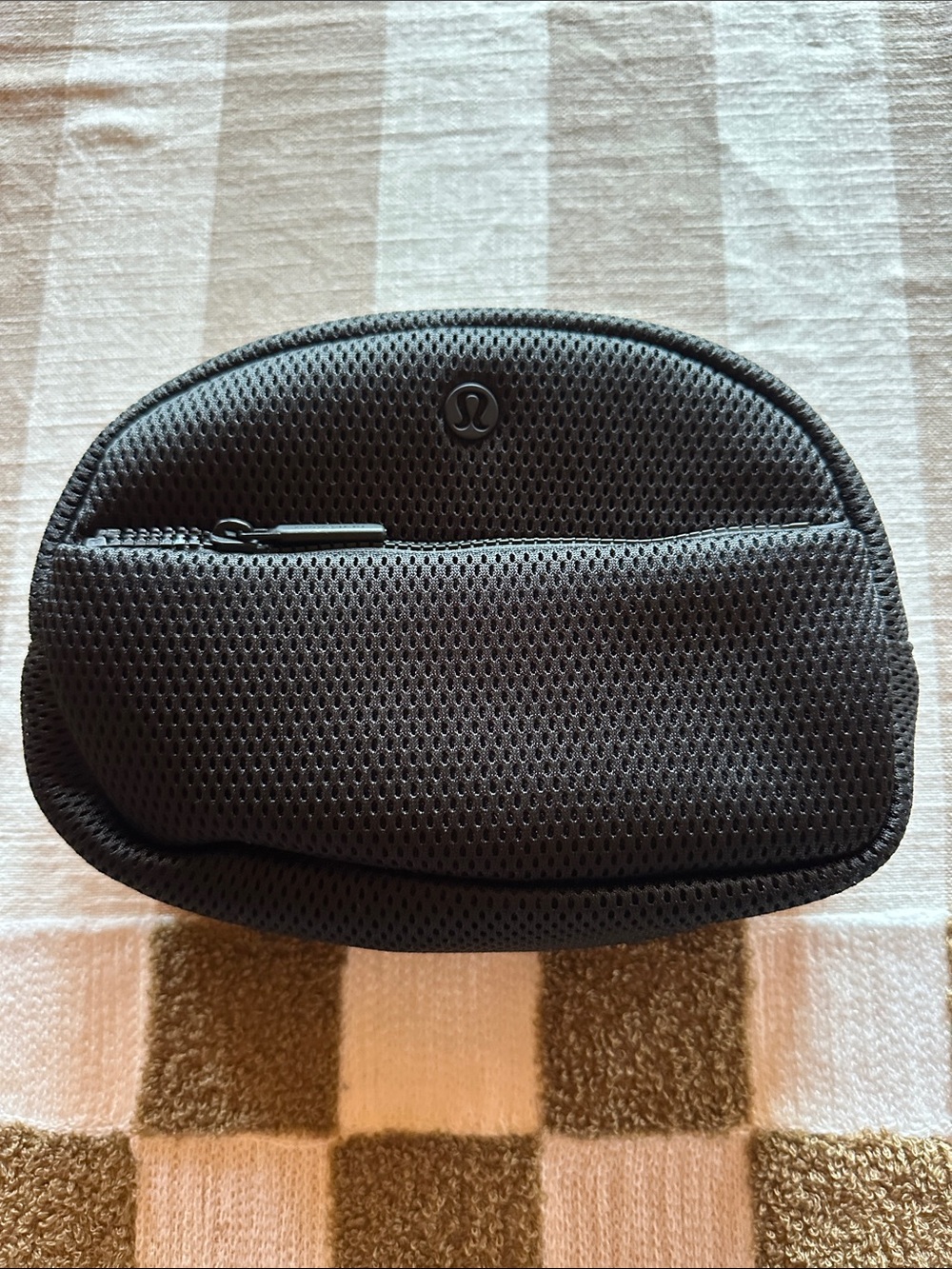 lululemon athletica City Essencial Black Mesh Belt Bag